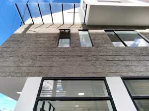materiales modernos como vidrio cemento texturas