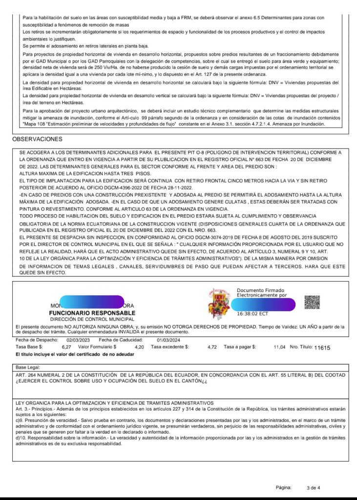 ¿Qué es el Iprus-Licencia Urbanística-Línea de fábrica en Cuenca? 3 Ejemplo IPRUS 3 de 4